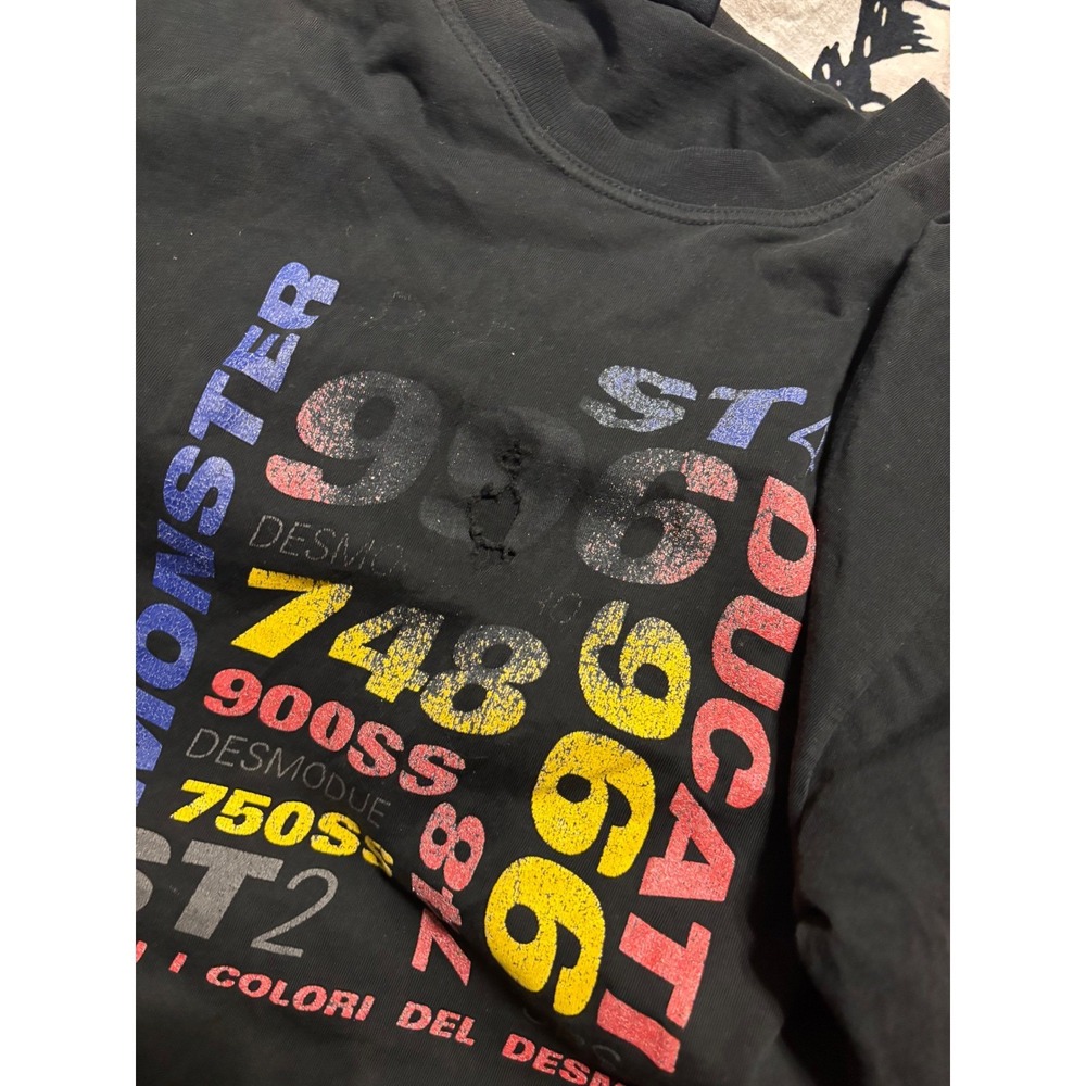 Ducati Monster numbers  Vintage Graphic T Shirt Mens L - Picture 4 of 8